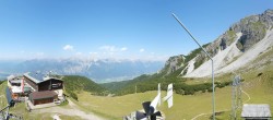 Archiv Foto Webcam Axams: Blick vom Birgitzköpflhaus 13:00