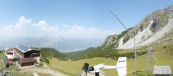 Archiv Foto Webcam Axams: Blick vom Birgitzköpflhaus 13:00