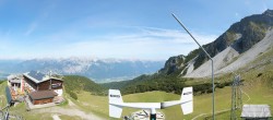 Archiv Foto Webcam Axams: Blick vom Birgitzköpflhaus 11:00