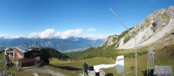 Archiv Foto Webcam Axams: Blick vom Birgitzköpflhaus 15:00