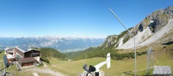 Archiv Foto Webcam Axams: Blick vom Birgitzköpflhaus 13:00
