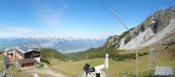 Archiv Foto Webcam Axams: Blick vom Birgitzköpflhaus 13:00