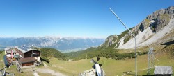 Archiv Foto Webcam Axams: Blick vom Birgitzköpflhaus 13:00