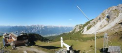 Archiv Foto Webcam Axams: Blick vom Birgitzköpflhaus 15:00