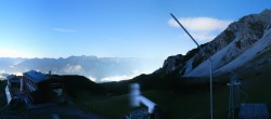 Archiv Foto Webcam Axams: Blick vom Birgitzköpflhaus 19:00