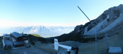 Archiv Foto Webcam Axams: Blick vom Birgitzköpflhaus 08:00