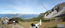 Archiv Foto Webcam Axams: Blick vom Birgitzköpflhaus 13:00