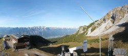 Archiv Foto Webcam Axams: Blick vom Birgitzköpflhaus 15:00