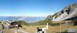 Archiv Foto Webcam Axams: Blick vom Birgitzköpflhaus 13:00