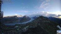 Archiv Foto Webcam Aletsch Arena: Grosser Aletschgletscher (Eggishorn) 05:00