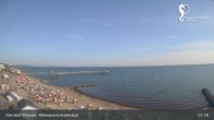 Archived image Webcam Timmendorfer Beach: View Meerwasserhallenbad 06:00