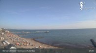 Archived image Webcam Timmendorfer Beach: View Meerwasserhallenbad 07:00