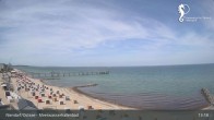 Archived image Webcam Timmendorfer Beach: View Meerwasserhallenbad 12:00