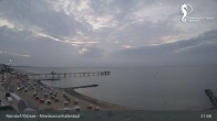 Archived image Webcam Timmendorfer Beach: View Meerwasserhallenbad 00:00