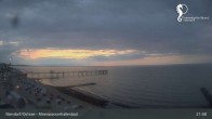 Archived image Webcam Timmendorfer Beach: View Meerwasserhallenbad 00:00
