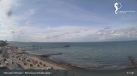 Archived image Webcam Timmendorfer Beach: View Meerwasserhallenbad 16:00