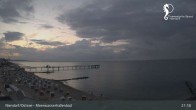 Archived image Webcam Timmendorfer Beach: View Meerwasserhallenbad 20:00
