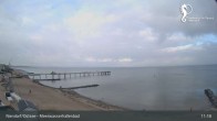 Archived image Webcam Timmendorfer Beach: View Meerwasserhallenbad 10:00
