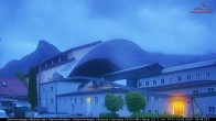 Archiv Foto Webcam Blick auf das Passionstheater Oberammergau 19:00