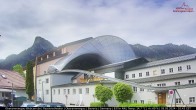 Archived image Webcam View at the famous Passion Theater in Oberammergau 09:00