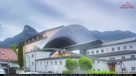 Archived image Webcam View at the famous Passion Theater in Oberammergau 06:00