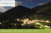 Archiv Foto Webcam Blick auf Weitental vom Gitschberg 23:00