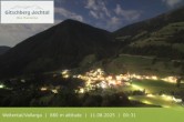 Archiv Foto Webcam Blick auf Weitental vom Gitschberg 23:00