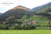 Archiv Foto Webcam Blick auf Weitental vom Gitschberg 06:00