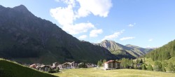 Archiv Foto Webcam Samnaun: Blick auf das Dorf 17:00