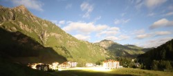Archiv Foto Webcam Samnaun: Blick auf das Dorf 23:00
