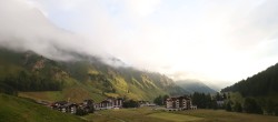 Archiv Foto Webcam Samnaun: Blick auf das Dorf 05:00