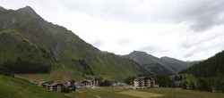 Archiv Foto Webcam Samnaun: Blick auf das Dorf 13:00