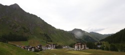 Archiv Foto Webcam Samnaun: Blick auf das Dorf 17:00
