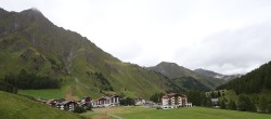 Archiv Foto Webcam Samnaun: Blick auf das Dorf 13:00