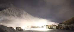 Archiv Foto Webcam Samnaun: Blick auf das Dorf 02:00