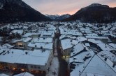 Archiv Foto Webcam Karwendel Mittenwald - Kirche 15:00