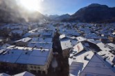 Archived image Webcam Karwendel Mittenwald - Church 09:00