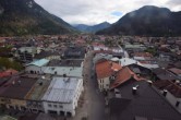 Archived image Webcam Karwendel Mittenwald - Church 15:00