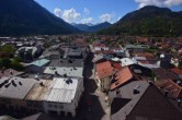 Archiv Foto Webcam Karwendel Mittenwald - Kirche 09:00
