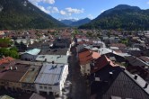Archiv Foto Webcam Karwendel Mittenwald - Kirche 15:00