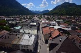Archiv Foto Webcam Karwendel Mittenwald - Kirche 11:00