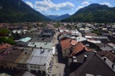 Archiv Foto Webcam Karwendel Mittenwald - Kirche 13:00