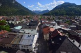 Archiv Foto Webcam Karwendel Mittenwald - Kirche 15:00