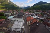 Archiv Foto Webcam Karwendel Mittenwald - Kirche 17:00