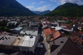 Archiv Foto Webcam Karwendel Mittenwald - Kirche 09:00
