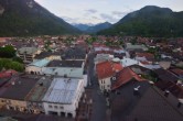 Archived image Webcam Karwendel Mittenwald - Church 19:00