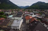 Archiv Foto Webcam Karwendel Mittenwald - Kirche 15:00