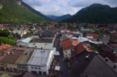 Archiv Foto Webcam Karwendel Mittenwald - Kirche 17:00