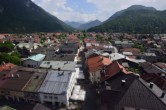 Archiv Foto Webcam Karwendel Mittenwald - Kirche 15:00