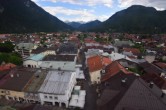 Archiv Foto Webcam Karwendel Mittenwald - Kirche 15:00